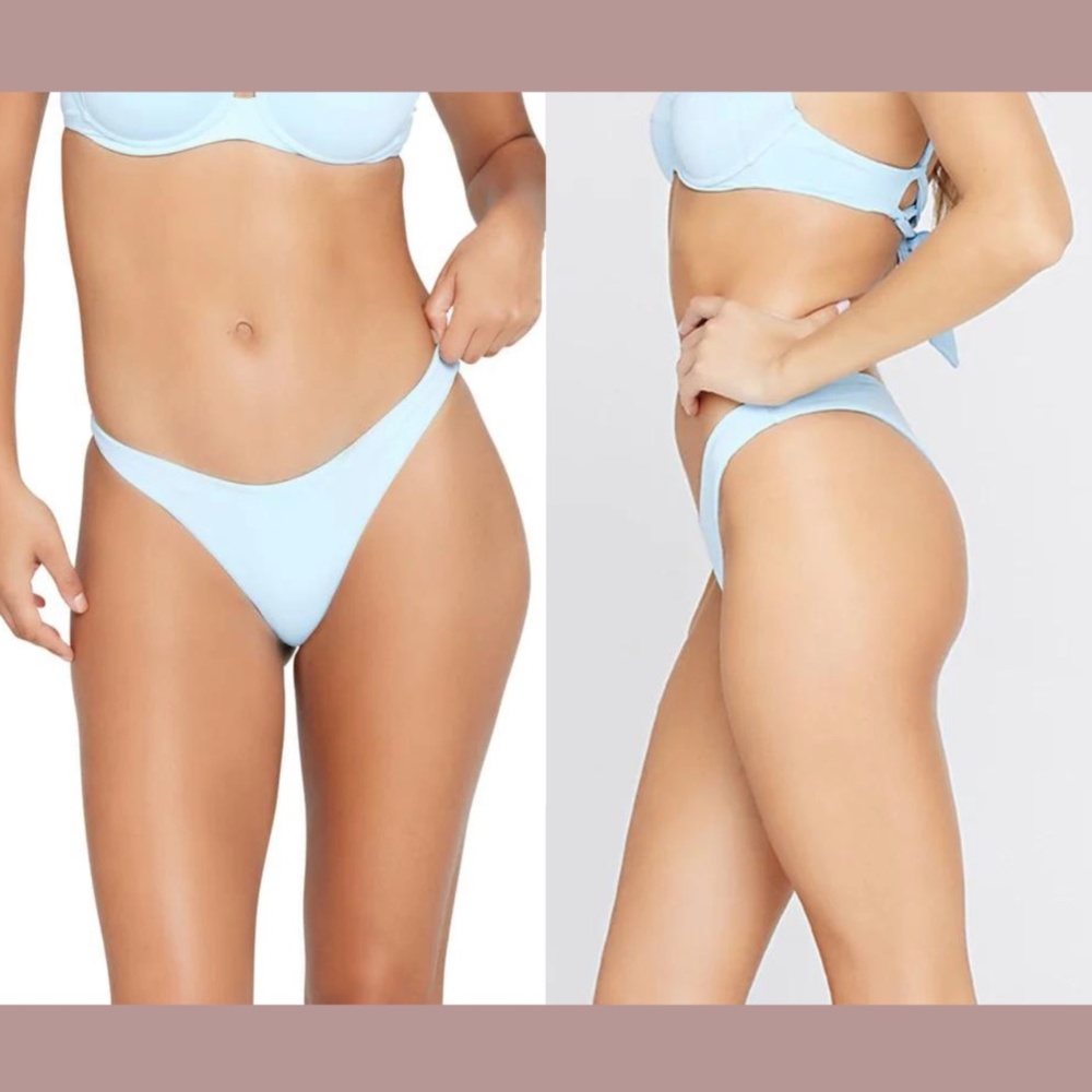 NWT $84 L Space [ Large ] Cabana Bikini Bottom in Sky Blue‎